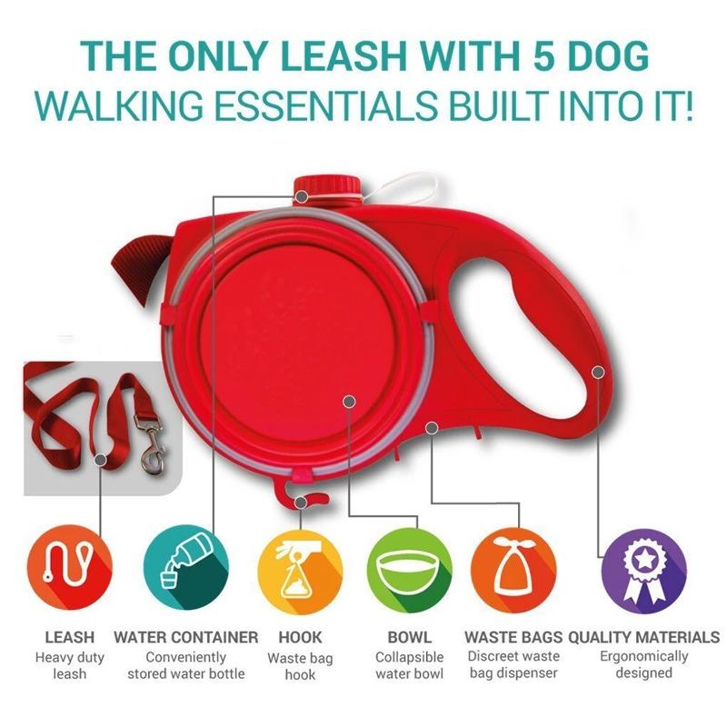 5 In 1 Dog Leash - Chokid