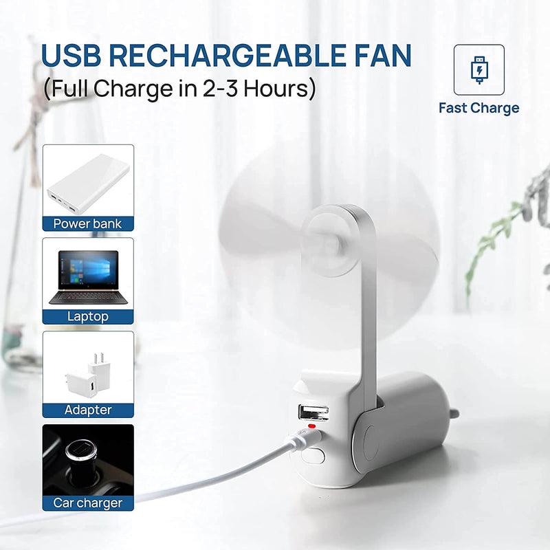 Mini Fan Handheld - Portable USB Rechargeable Folding Fan - Chokid