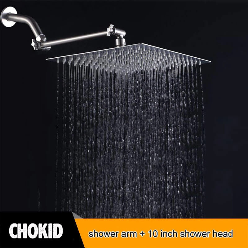Square Rainfall Shower Head - Rain Shower Head Adjustable - Chokid