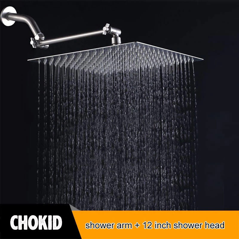 Square Rainfall Shower Head - Rain Shower Head Adjustable - Chokid
