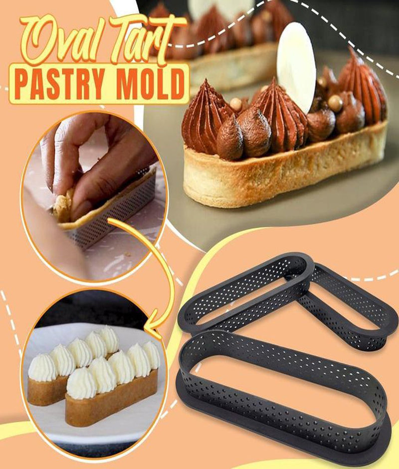 Oval Tart Ring Pastry Mold - Chokid