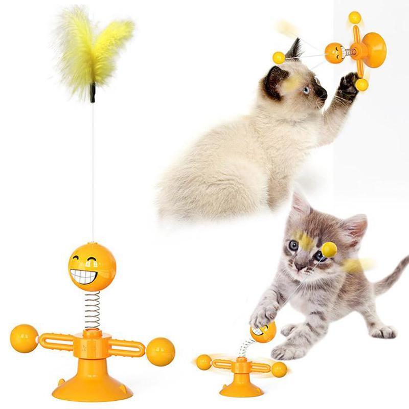 Multifunctional Rotating Cat Toy - Chokid