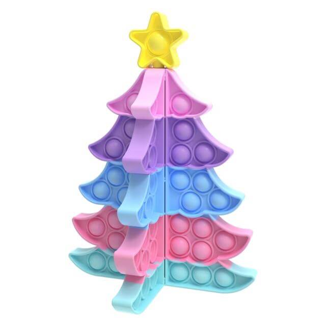 3D Christmas Tree Pop It Bubble Fidget Sensory Popper Toy