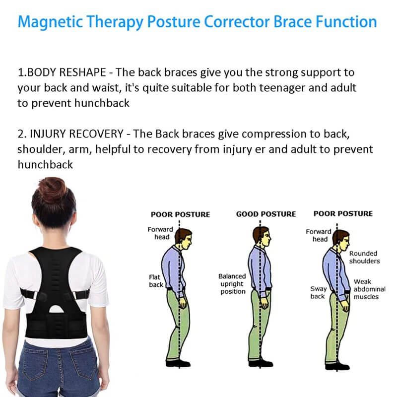 Adjustable Magnetic Posture Corrector Brace - Chokid