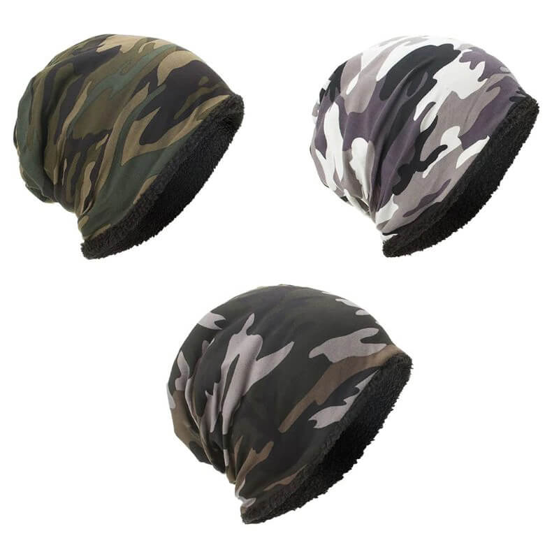 Camo Beanie - Warm Camouflage Beanies for Men and Women