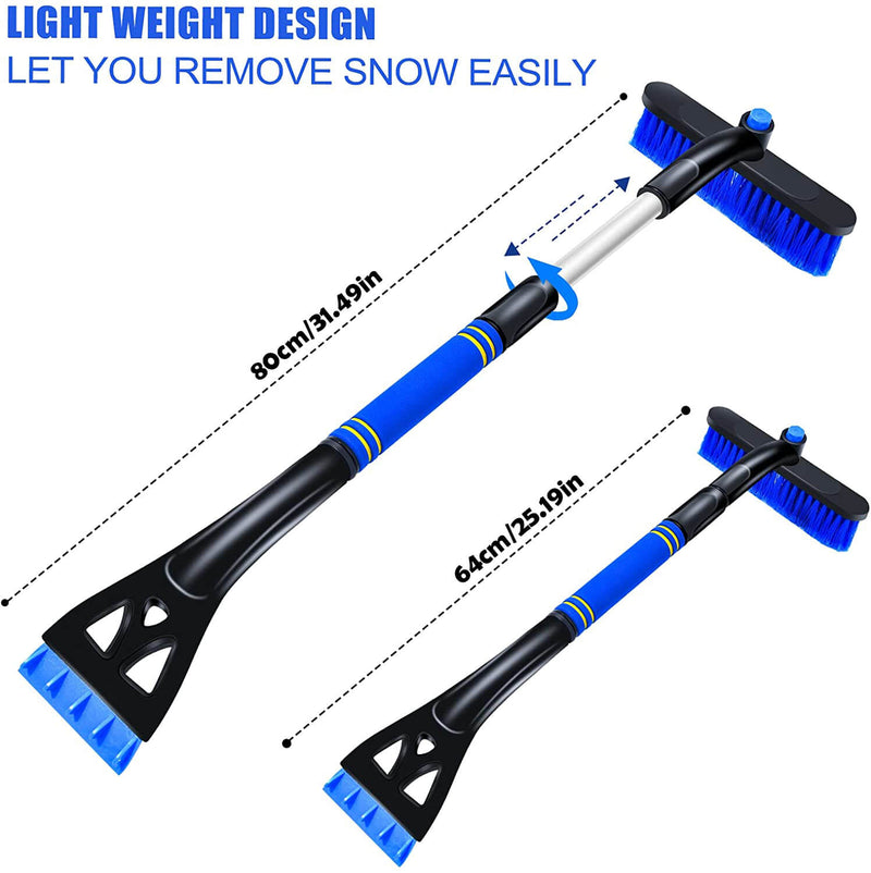 Car Snow Brush and Ice Scrapers Extendable Snow Remover for Car
