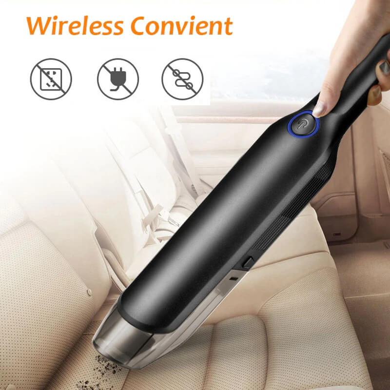 Portable Cordless Car Vacuum Cleaner - Best Handheld Vacuum 9000Pa Powerful Suction