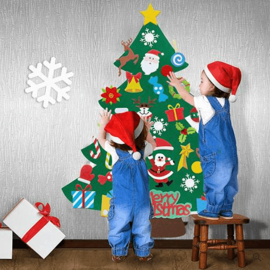 DIY Felt Christmas Tree Ornaments Set  Xmas Gifts for Kids