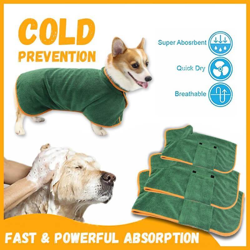 Dog Towel Bathrobe Soft Super Absorbent Pet Bathrobe