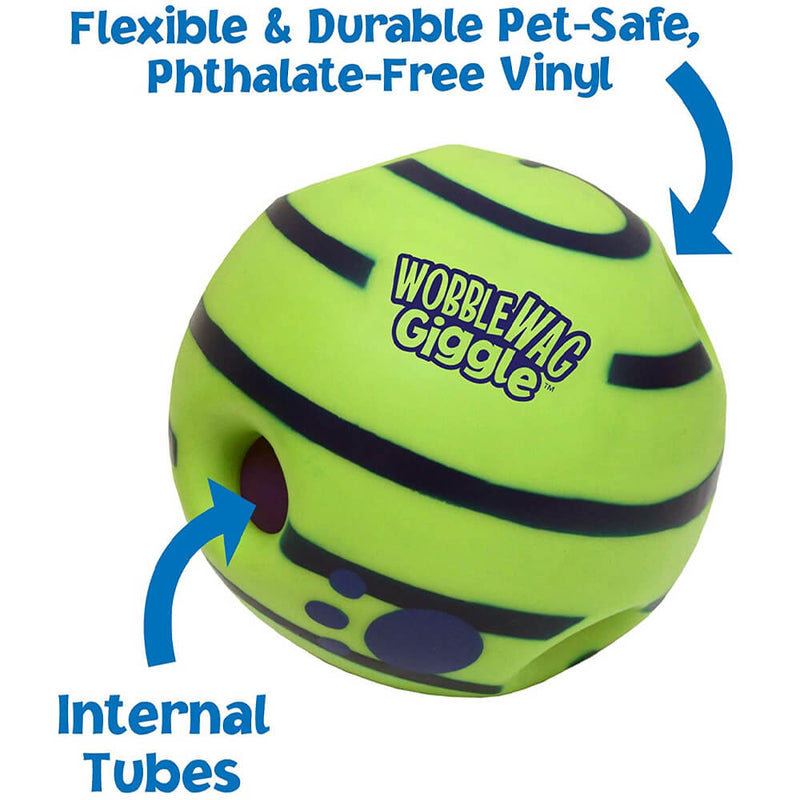 Wobble Wag Giggle Ball Interactive Dog Fun Toy