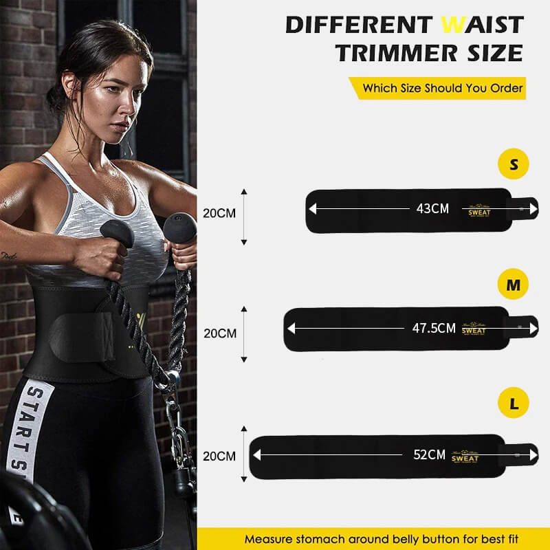 Waist Trainer Sweat Belt for Women and Men - Waist Trimmer Belt - Chokid