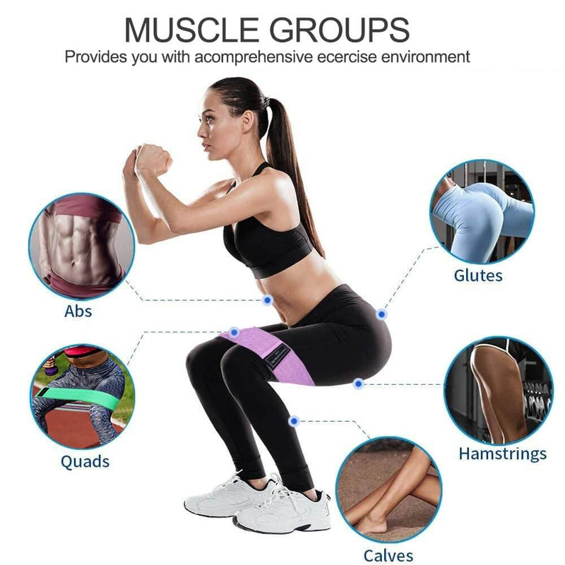 Exercise Booty Bands - Glute Bands Set - Chokid