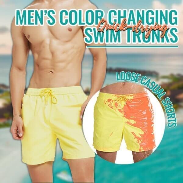 Men’s Color Changing Swim Trunks Summer