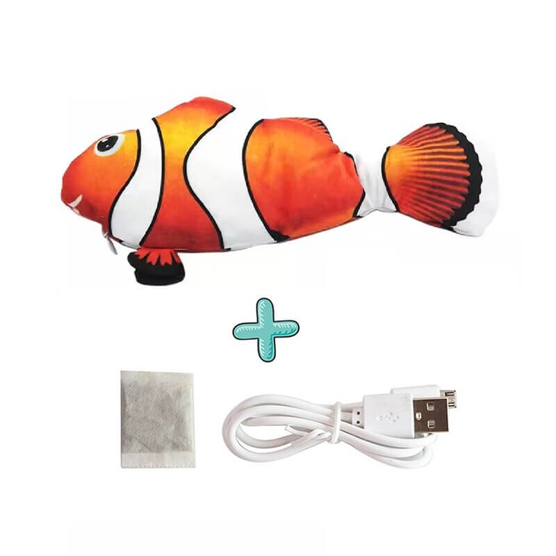 Floppy Fish Cat Toy Realistic Moving Flopping Fish Kicker Toy