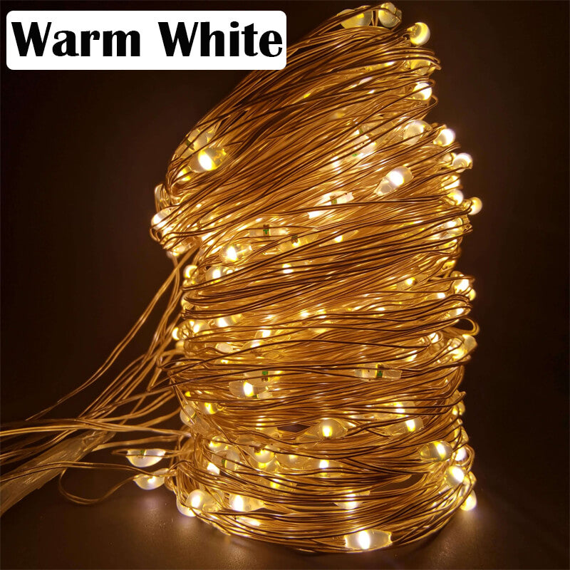 LED Curtain String Fairy Christmas Lights